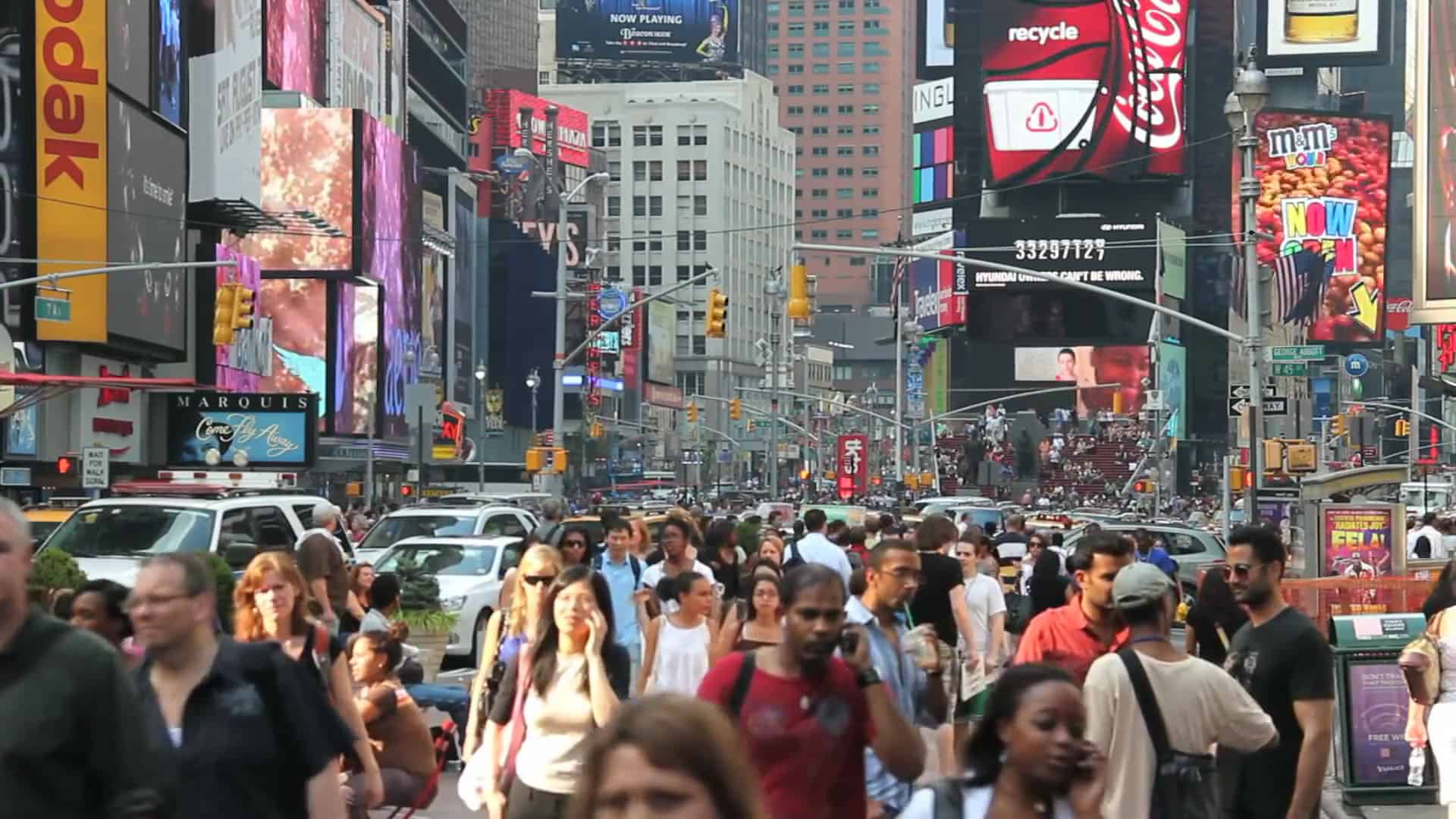 people walking video clip
