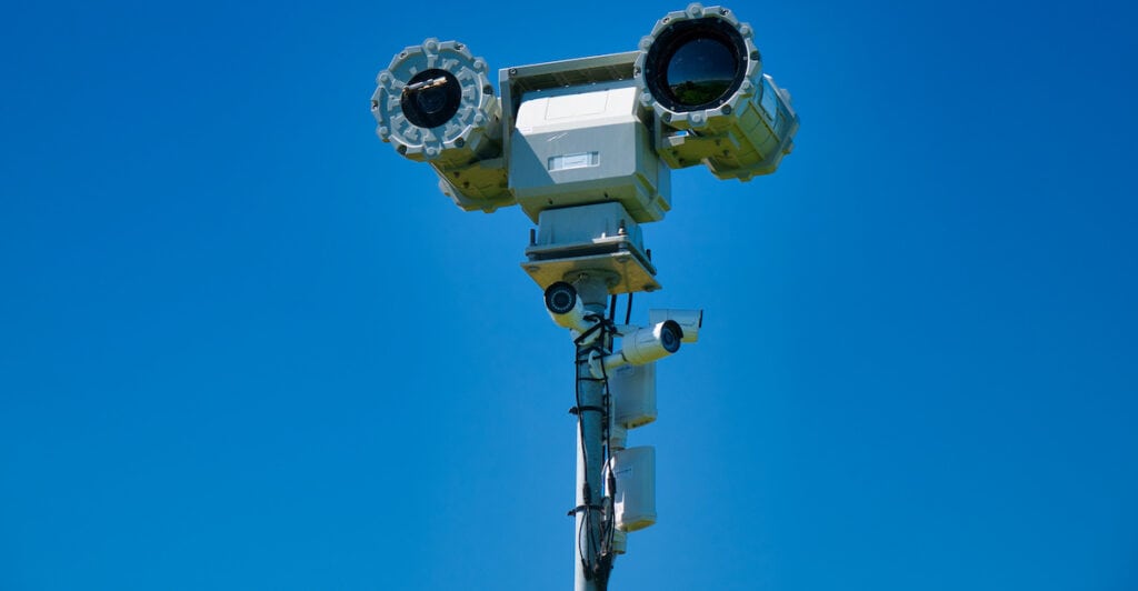 mobile security tower