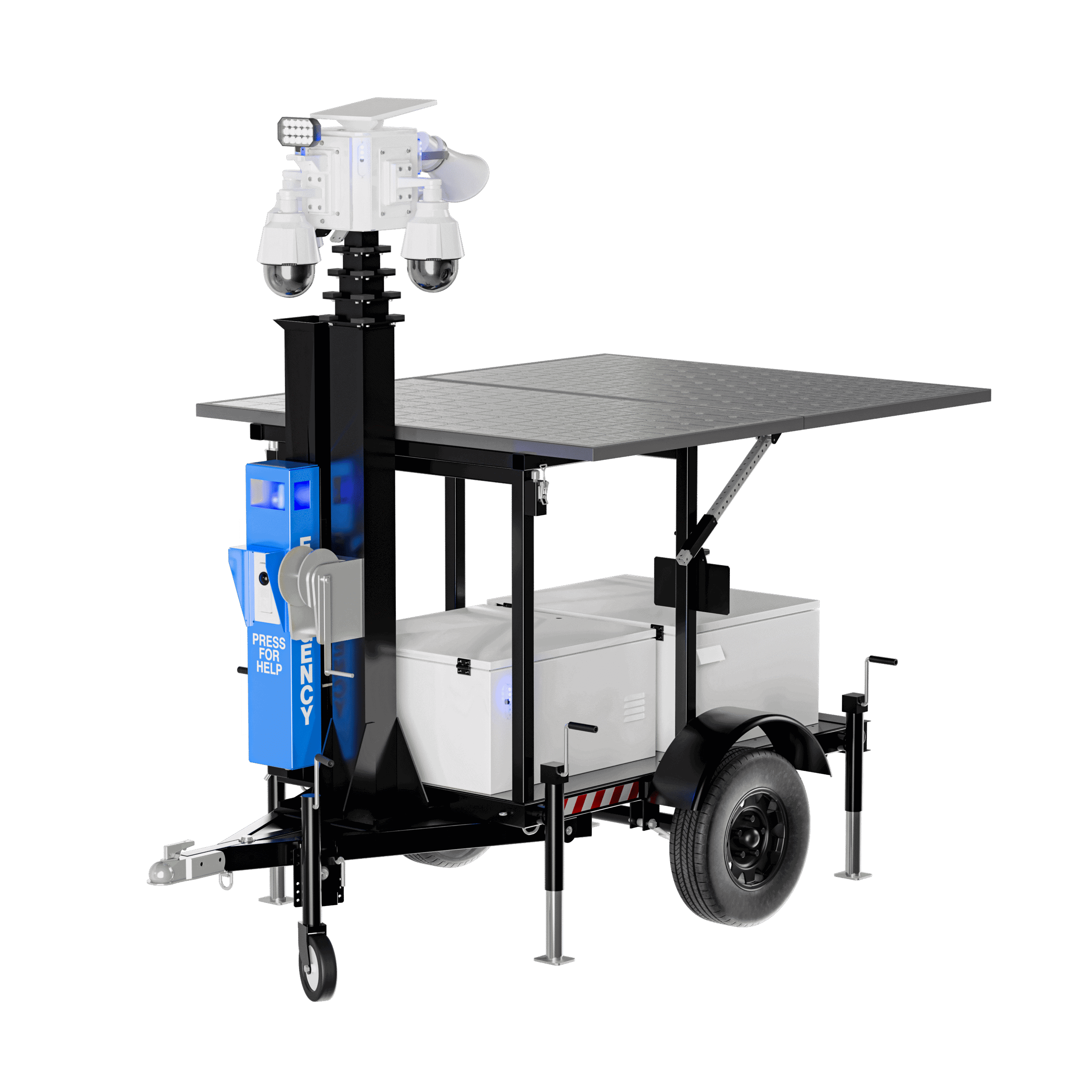 Reconview mobile security camera trailer - Apex Model