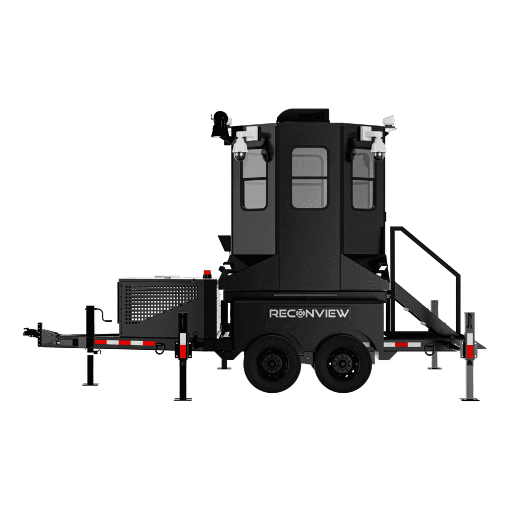 Reconview Mobile Surveillance Tower side profile