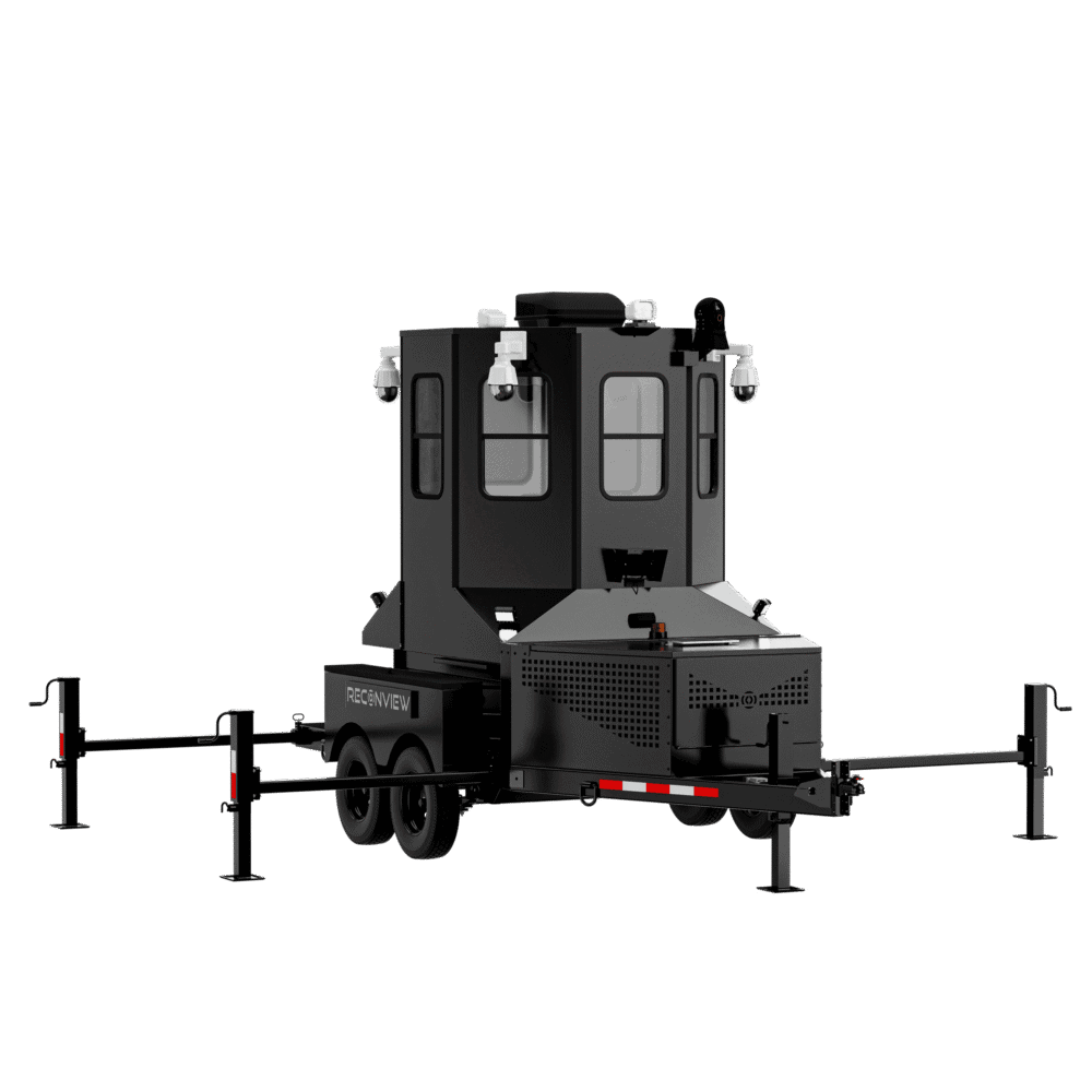 Reconview mobile surveillance tower front view